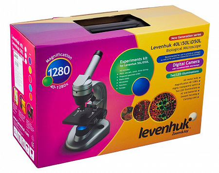 Микроскоп Levenhuk Rainbow 50L NG Azure\Лазурь